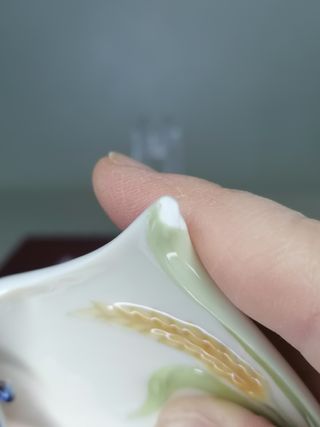 Piattino Porcellana Franz Libellula