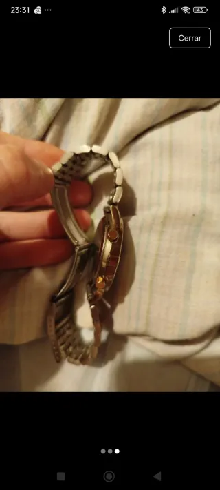 Reloj Racer Cronógrafo Dorado y Plateado