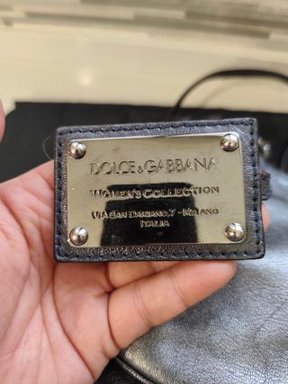 Borsa Dolce & Gabbana Vintage Anni 2000 Oro Argent