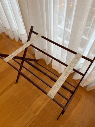 Mesita auxiliar plegable de madera