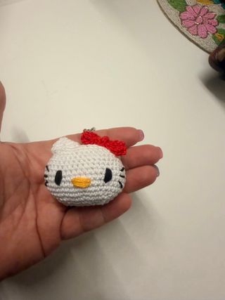 Portachiavi Hello Kitty uncinetto fatto a mano