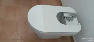 Bidét con grifo y tapa.hay Dos unidades el precio
