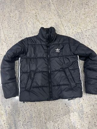 Giubbotto Adidas Nero con Strisce Bianche