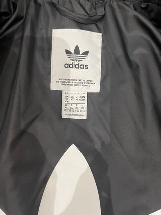 Giubbotto Adidas Nero con Strisce Bianche