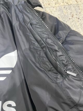 Giubbotto Adidas Nero con Strisce Bianche