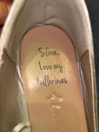 Bailarinas plateadas punta