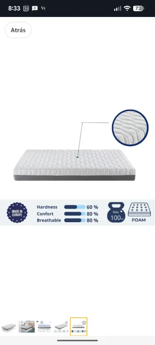 Colchón DORMISSIMO Medical Articulado 90x200