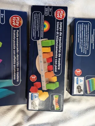 Lote Juguetes Montessori: Cálculo, Equilibrio y Pu