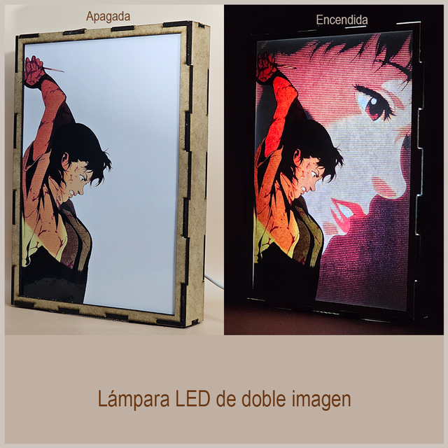 Lámpara LED Doble Imagen Perfect Blue