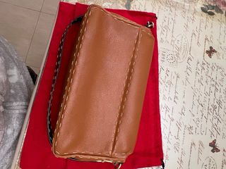 Bolso Carolina Herrera Marrón y Dorado