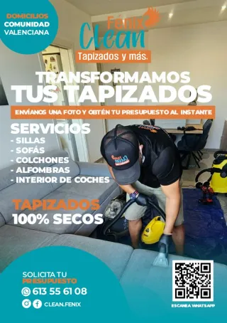 Limpieza y Desinfección Profesional de tapizados