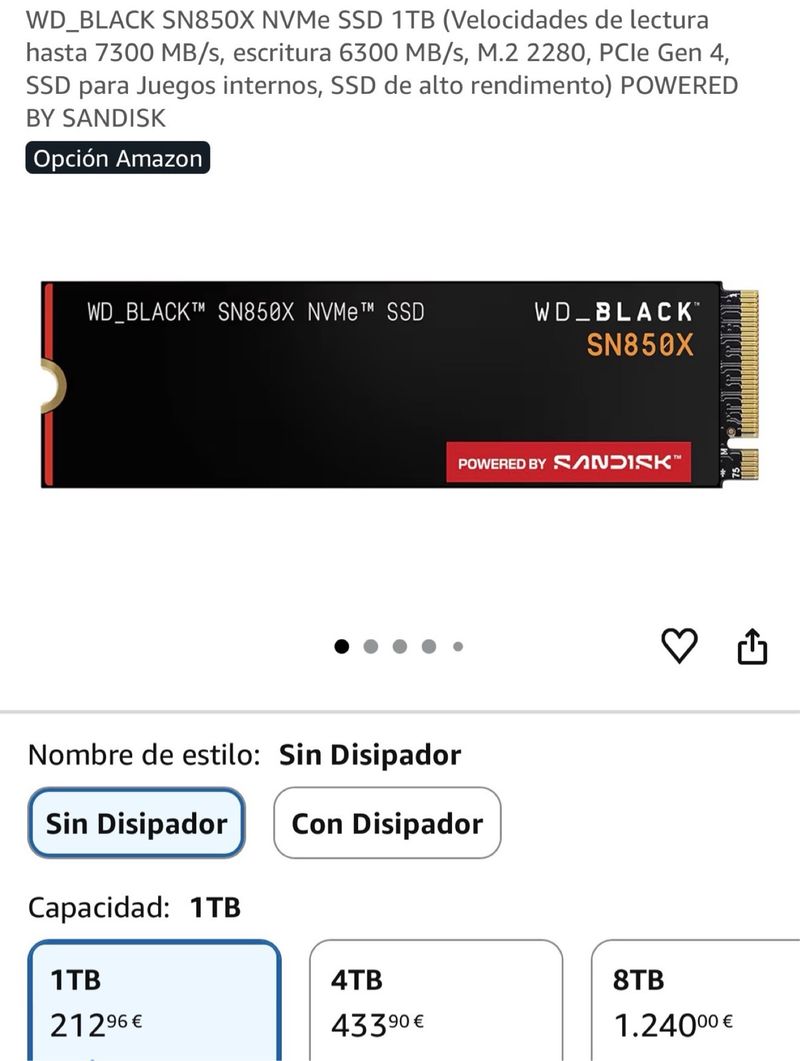 WD_BLACK SN850X NVMe SSD 1TB