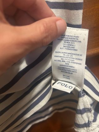 Camiseta Polo Ralph Lauren Rayas Talla S