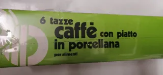 Set 6 Tazzine Caffè Porcellana