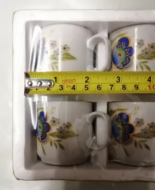 Set 6 Tazzine Caffè Porcellana