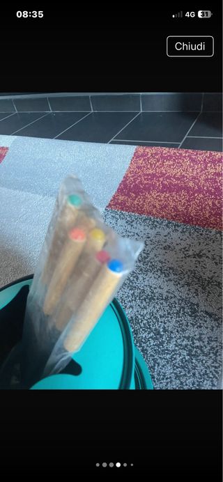 Set per fonduta teal e legno