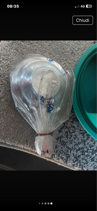 Set per fonduta teal e legno