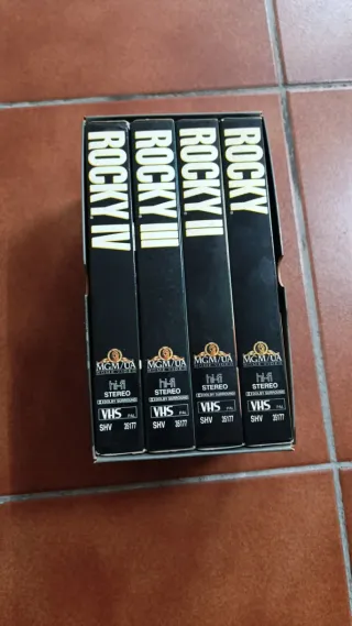 Pack 4 Películas VHS Rocky (I, II, III, IV)