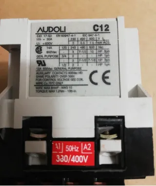 Contattore  TELEROTORE AUDOLI C12 400V