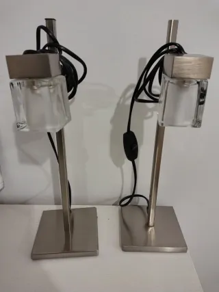 Juego de 2 lámparas de mesa modernas