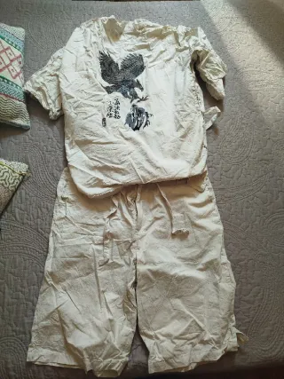 Kimono japonés con estampado de águila nuevo