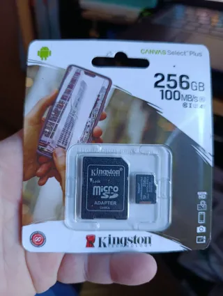 Micro SD Kingston 256GB Canvas Select Plus