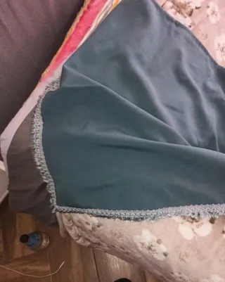 Mantovana tessuto teal sartoriale