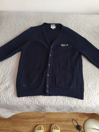 Cárdigan Lacoste Azul Hombre 100% Algodón