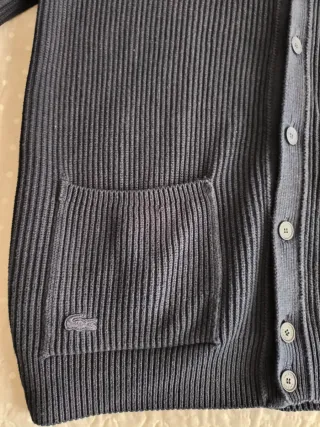 Cárdigan Lacoste Azul Hombre 100% Algodón