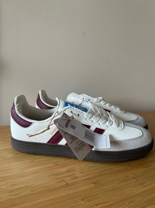 Adidas Samba OG Blancas/Burdeos Nuevas. Negociable