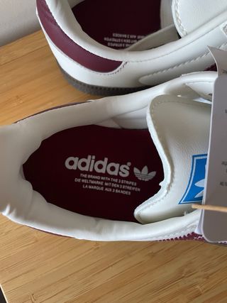 Adidas Samba OG Blancas/Burdeos Nuevas. Negociable