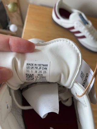 Adidas Samba OG Blancas/Burdeos Nuevas. Negociable