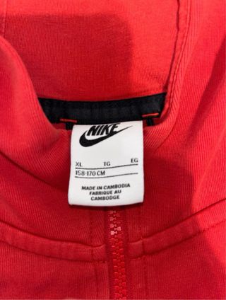 Nike Tech Fleece Rojos niño(completo)