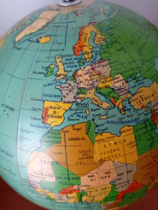 GLOBO TERRAQUEO ANTIGUO