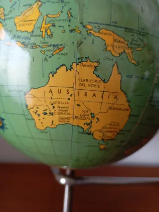 GLOBO TERRAQUEO ANTIGUO