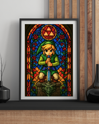 Cuadro Póster A3 Link The Legend of Zelda