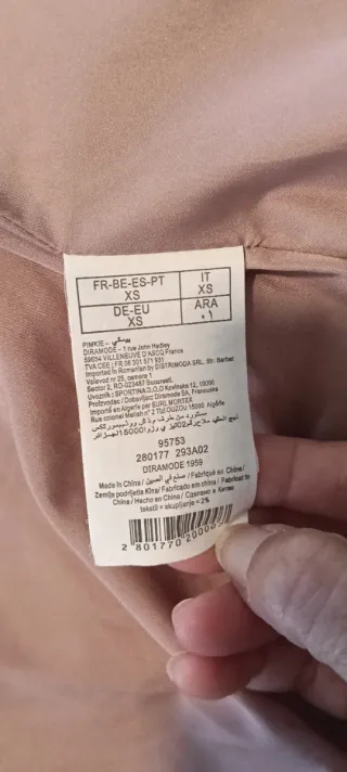 Y2K Cazadora acolchada Pimkie Rosa Palo .Talla XS