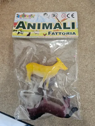 Set animali fattoria giocattolo