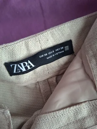 Blazer Zara Beige Mujer