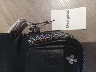 Bolso bandolera Desigual negro multicolor