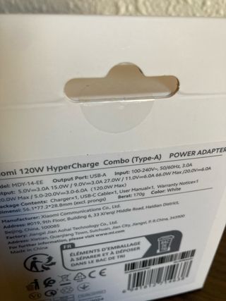 Xiaomi 120W HyperCharge Combo Type-A