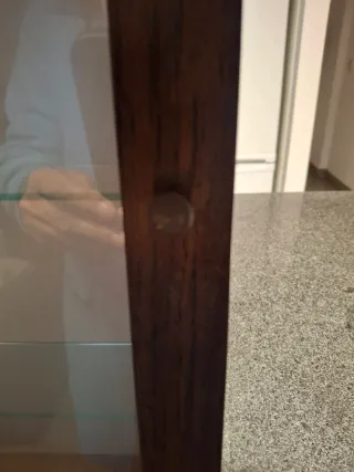 Vitrina madera y cristal 46x38