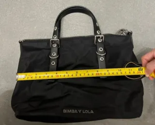 Bolso Bimba y Lola Negro con Correa Morada