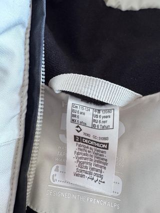 Anorak esquí niño Wedze Talla 6