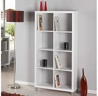 Estantería Kubox 8 huecos blanca 153×76×29 cm
