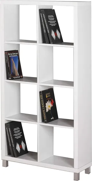 Estantería Kubox 8 huecos blanca 153×76×29 cm
