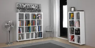 Estantería Kubox 8 huecos blanca 153×76×29 cm