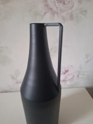 Jarra Decorativa Negra Metálica