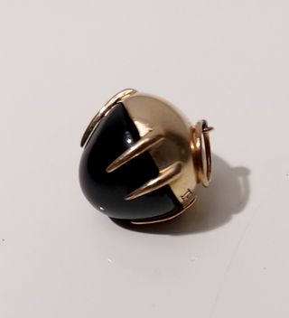 Colgante Oro 18K y Ónix Negro con 2 sellos