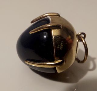 Colgante Oro 18K y Ónix Negro con 2 sellos